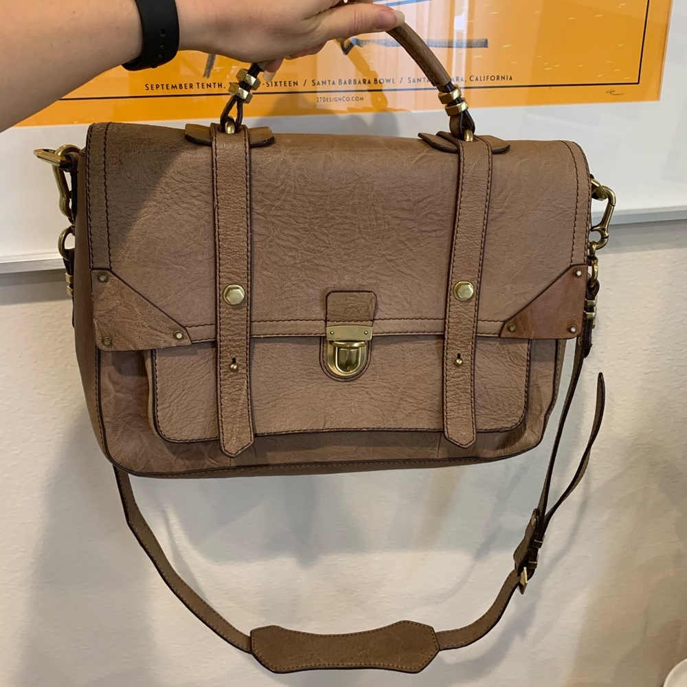 orYANY Genuine Textured Leather Satchel Bag - Picture 2 of 13